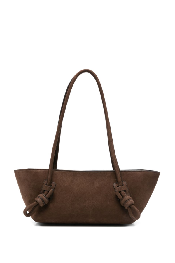 Hereu Fleca Leather Shoulder Bag - Brown