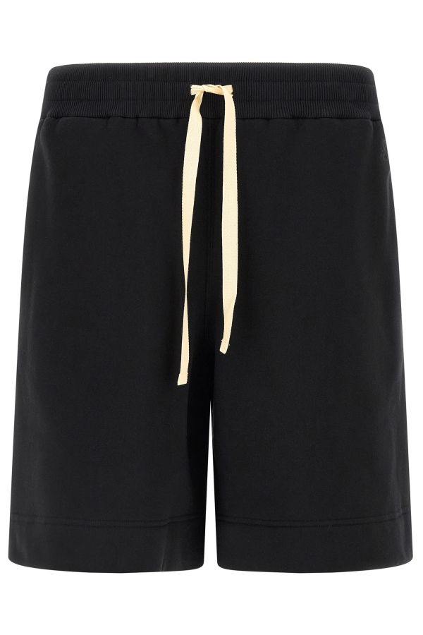 Jil Sander Embroidered Logo Bermuda Shorts - Black