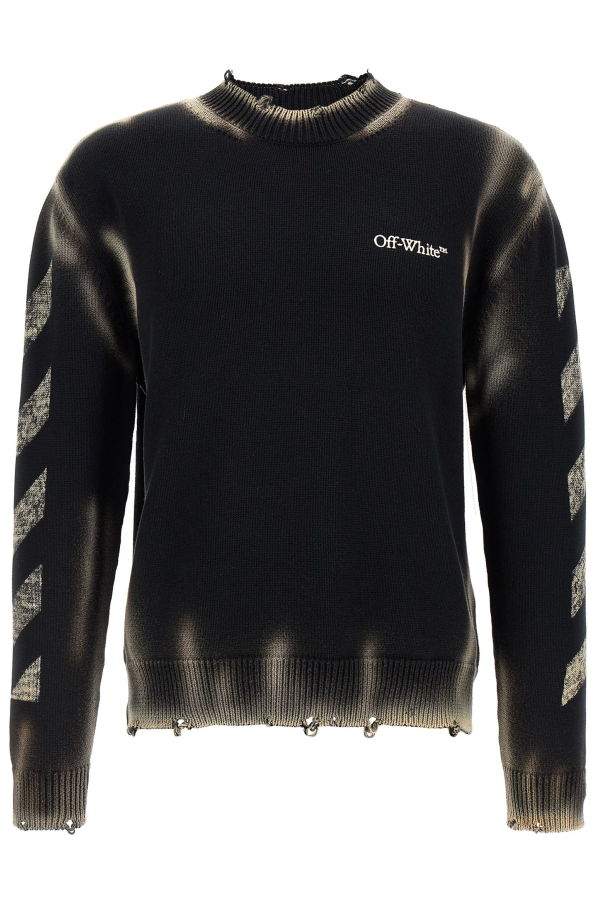 Off-White Diag Arr Corrosion Sweater - Black