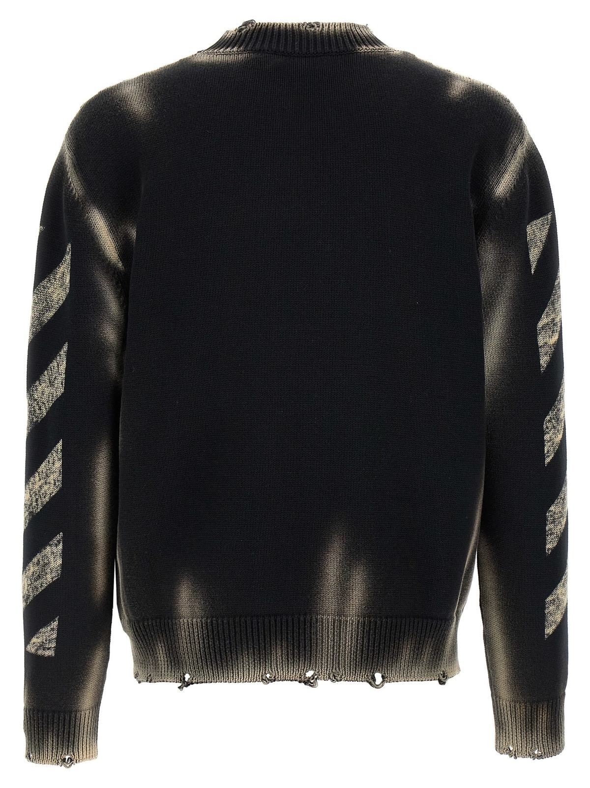 Off-White Diag Arr Corrosion Sweater - Black - Image 2 of 4