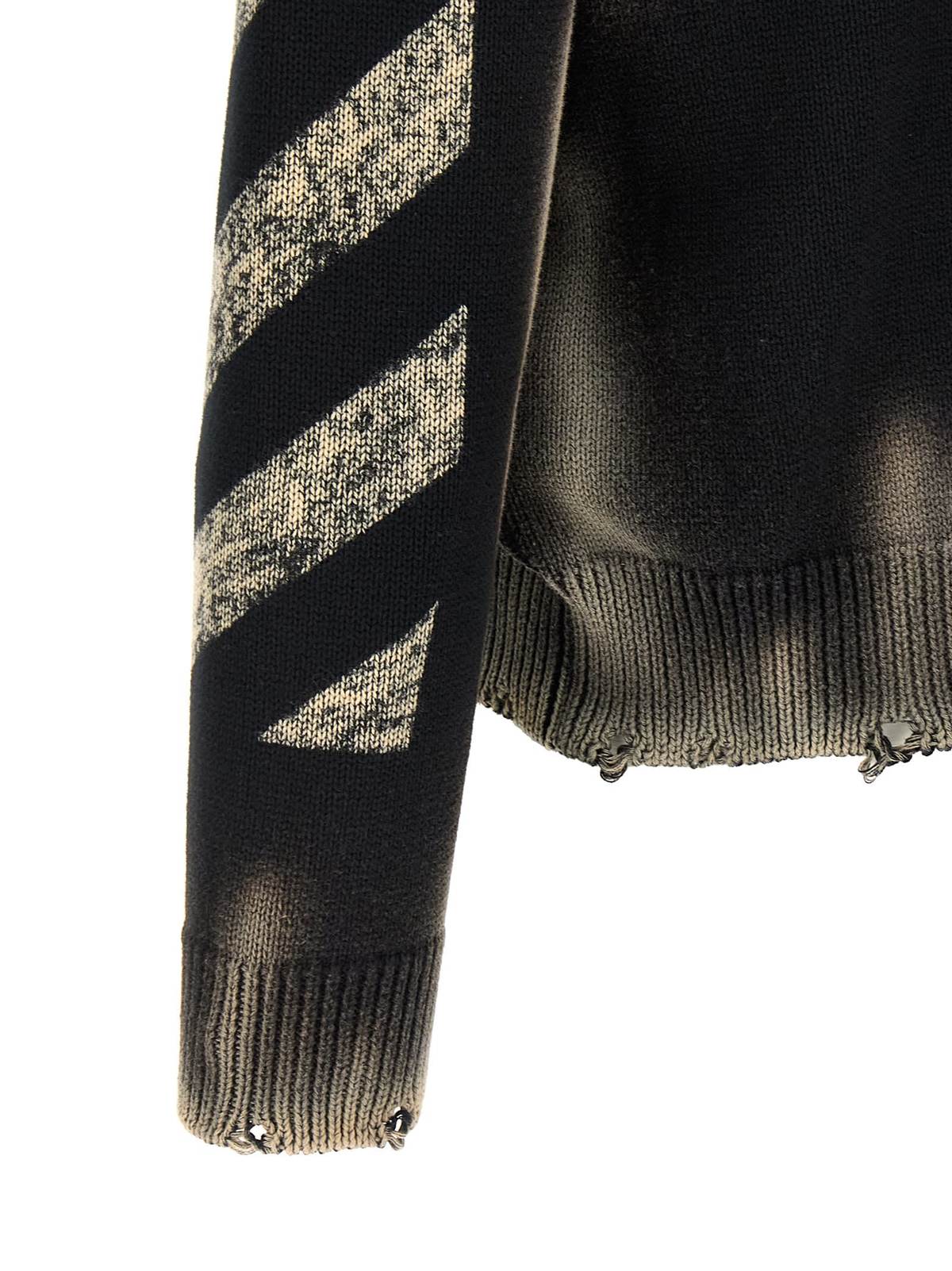Off-White Diag Arr Corrosion Sweater - Black - Image 4 of 4