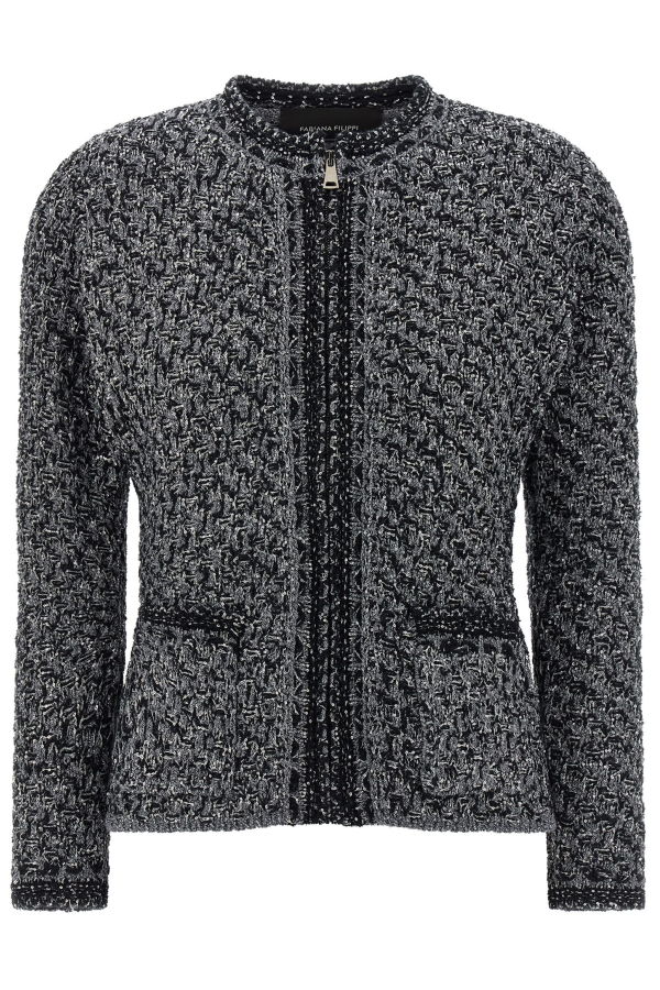 Fabiana Filippi Tweed Jacket - Blue