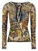 Jean Paul Gaultier Re-Edition - The Yellow Butterfly Cardigan - Multicolor - Thumbnail 1
