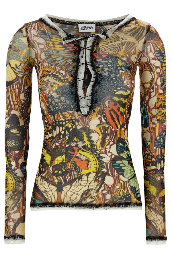 Jean Paul Gaultier Re-Edition - The Yellow Butterfly Cardigan - Multicolor