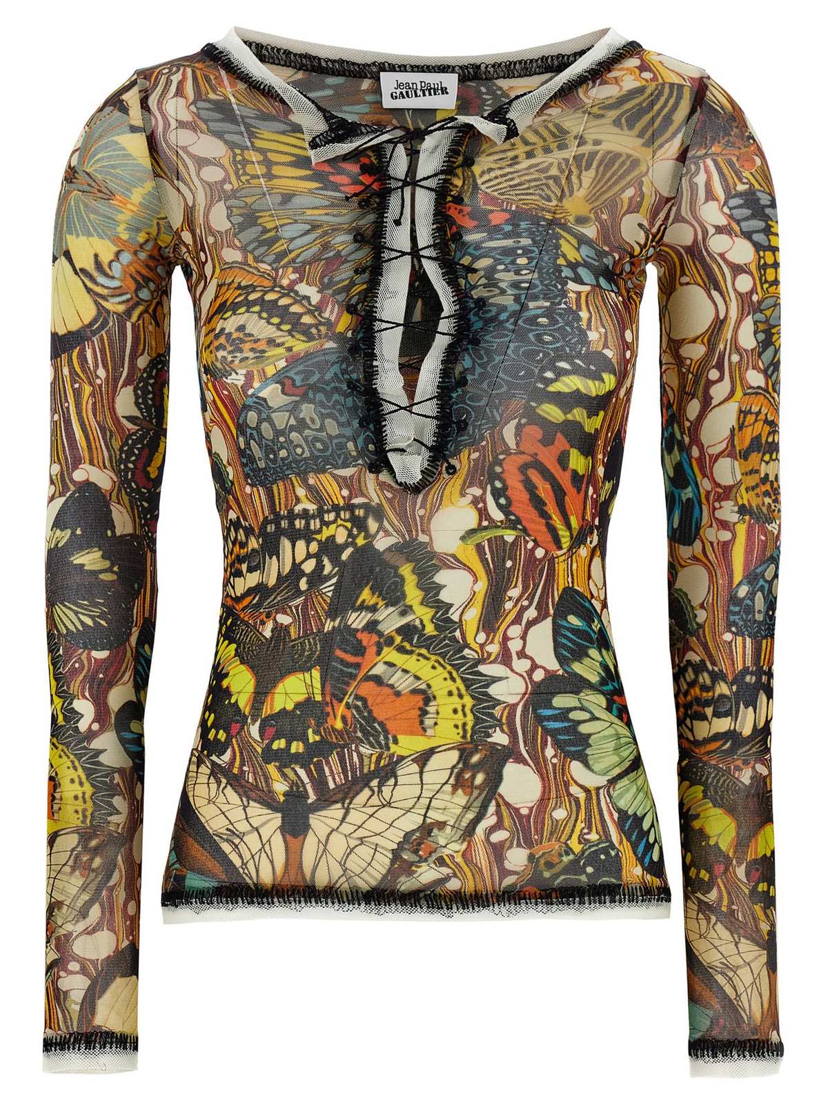 Jean Paul Gaultier Re-Edition - The Yellow Butterfly Cardigan - Multicolor - Image 1 of 4