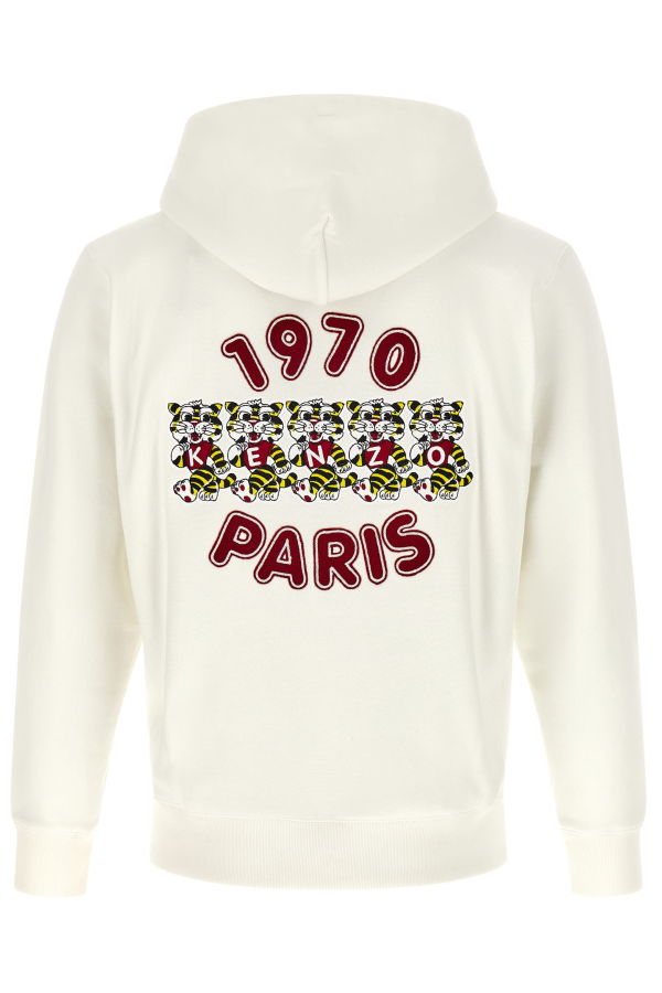 Kenzo Wild Tiger Embroidered Hoodie - White
