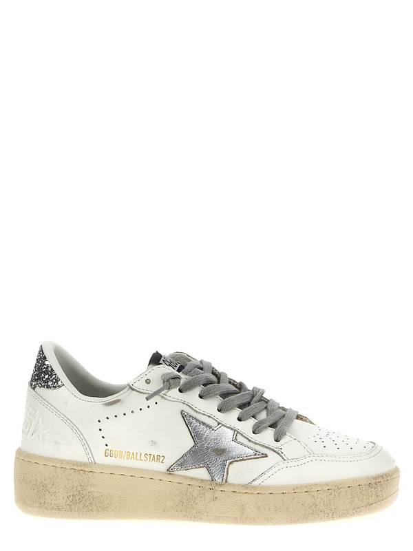 Golden Goose Ball Star 2 Sneakers - Silver Golden Goose Ball Star 2 Sneakers - Silver