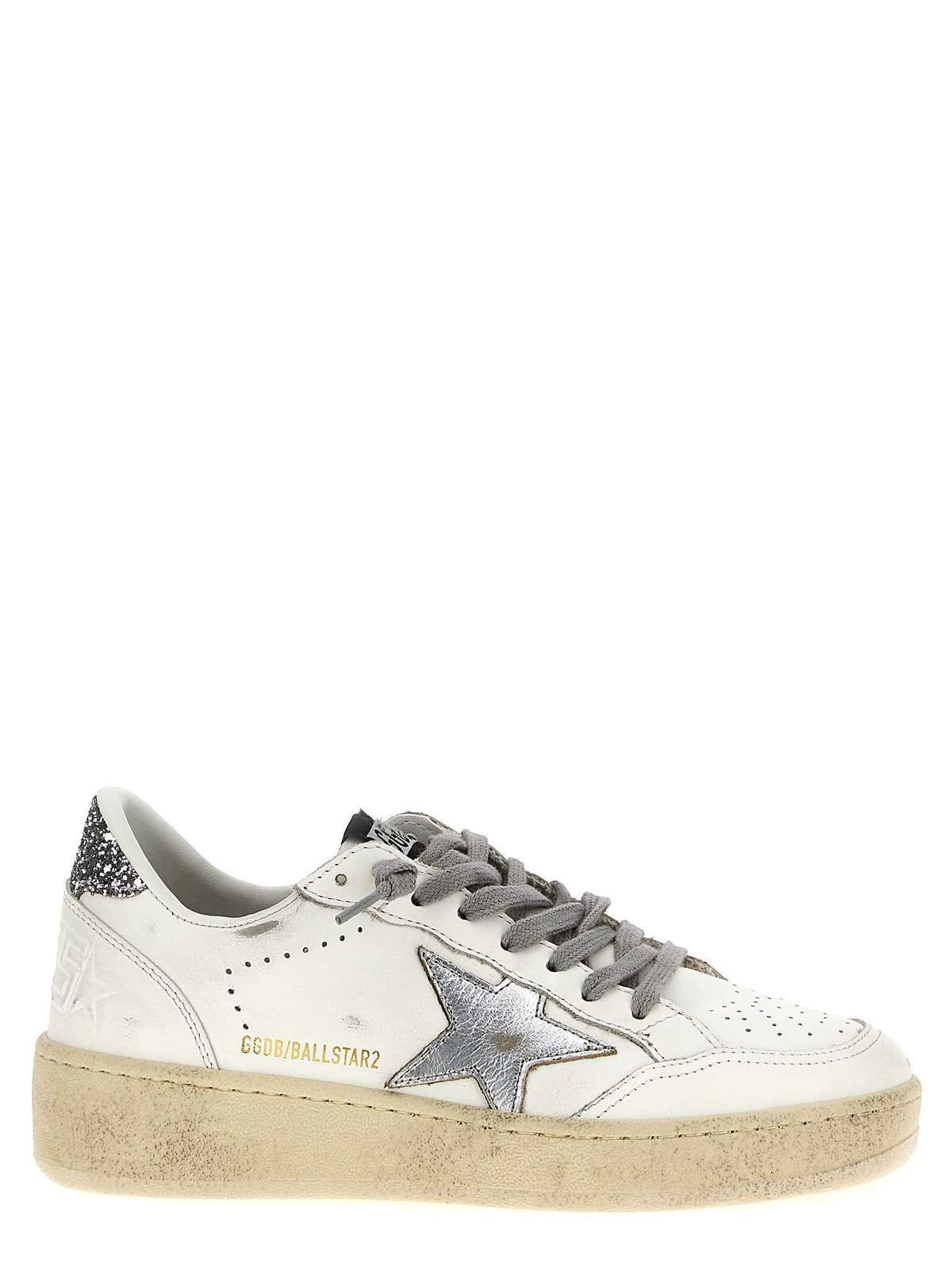 Golden Goose Ball Star 2 Sneakers - Silver - Image 1 of 5