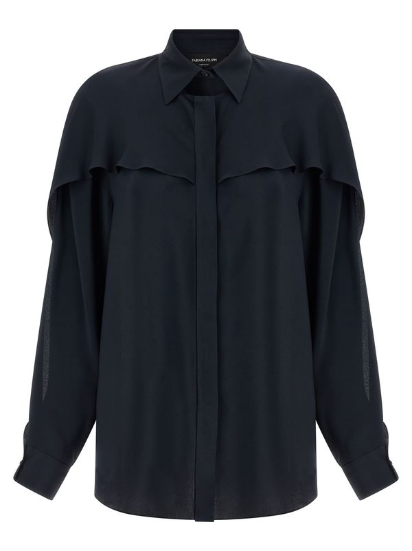 Fabiana Filippi Collar Detail Shirt - Blue