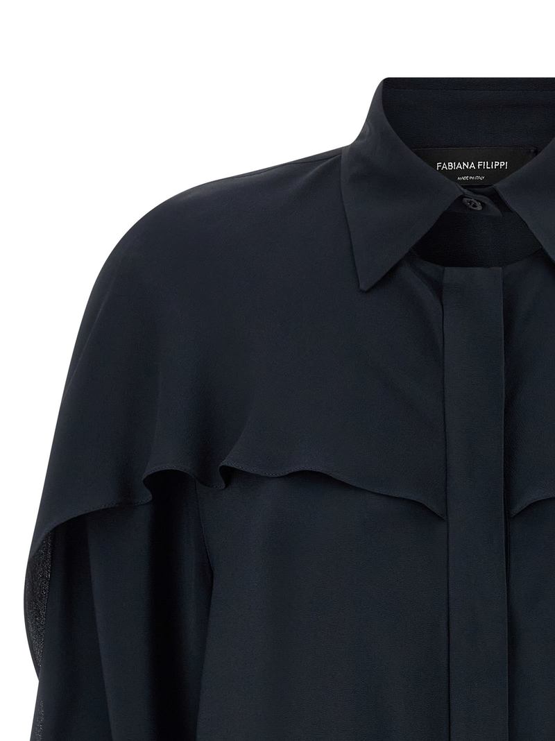 Fabiana Filippi Collar Detail Shirt - Blue