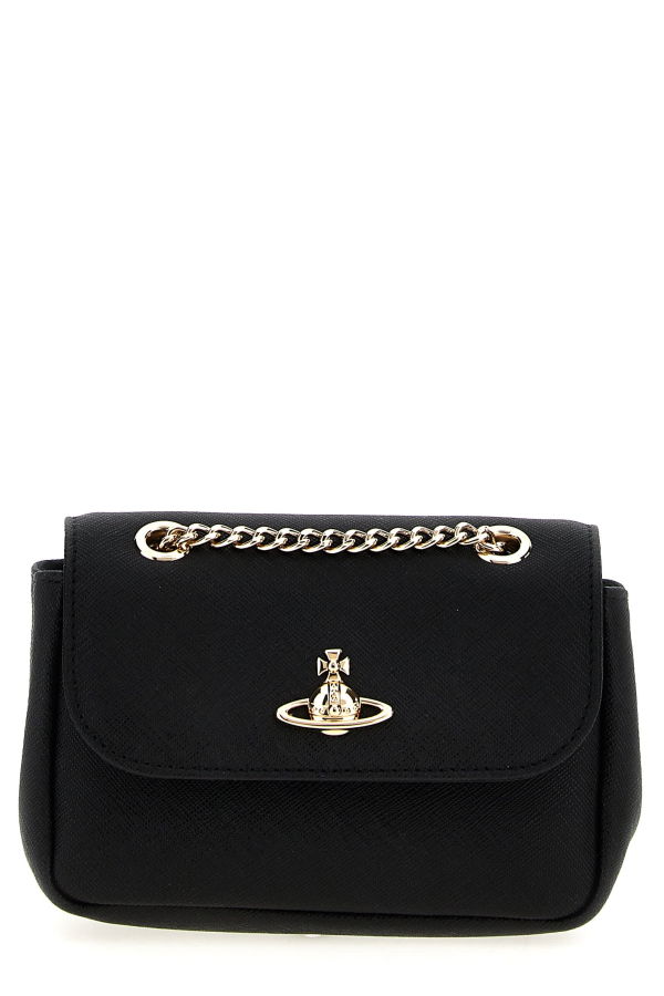 Vivienne Westwood Small Purse Chain Shoulder Bag - Black