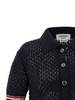 thom browne Hector Pointelle Polo Shirt - Blue - Thumbnail 3