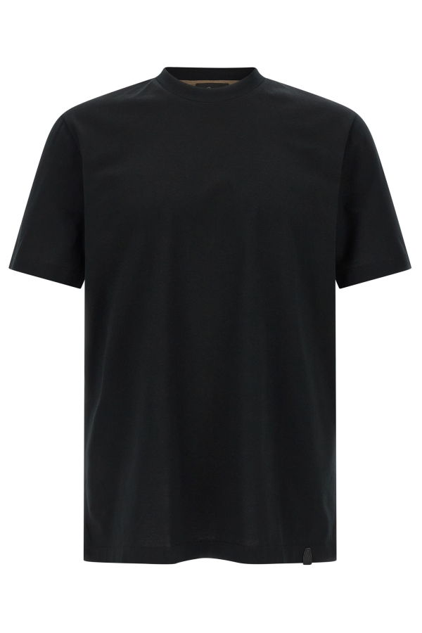Brioni Carbonated Cotton T-Shirt - Black