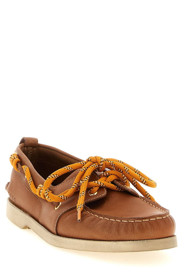 Golden Goose Leather Boat Shoe - Brown