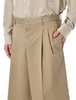 Ami Alexandre Mattiussi Ami Paris Cotton Wide Bermuda Shorts - Beige - Thumbnail 3
