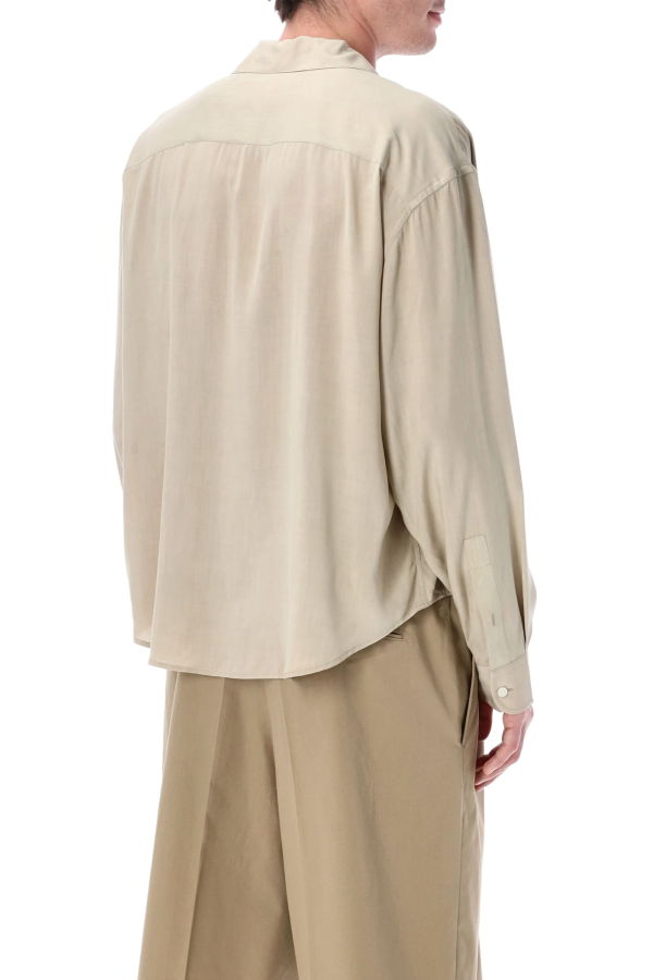 Ami Alexandre Mattiussi Ami Paris Viscose Shirt - Caffe Cream