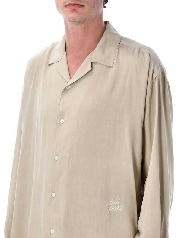 Ami Alexandre Mattiussi Ami Paris Viscose Shirt - Caffe Cream