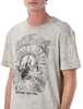 Golden Goose Vintage Print Cotton T-Shirt - Grey Melange - Thumbnail 3