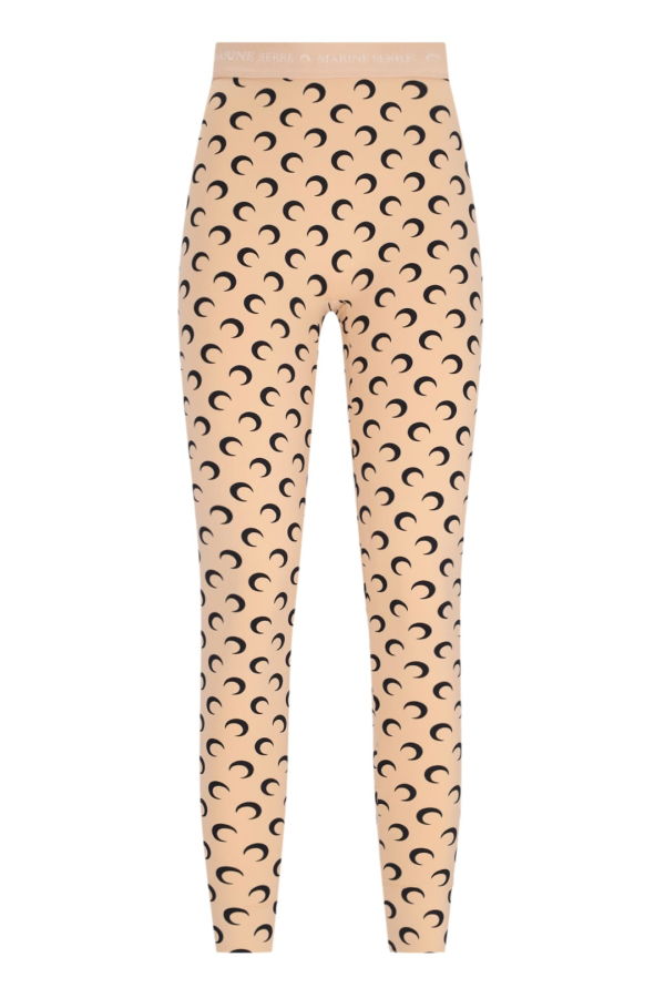MARINE SERRE Moon Leggings - Beige