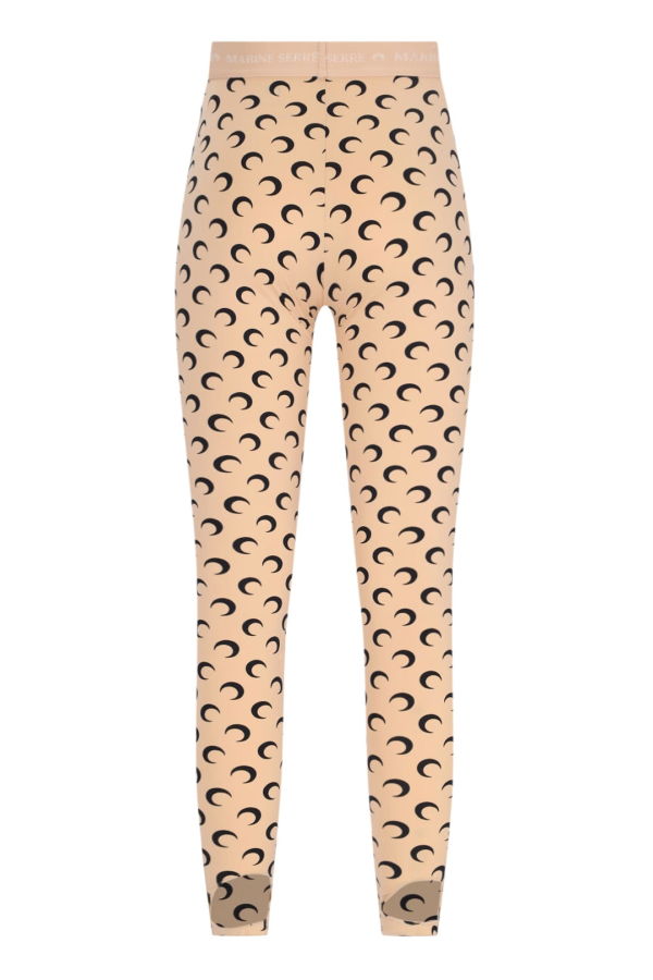 MARINE SERRE Moon Leggings - Beige