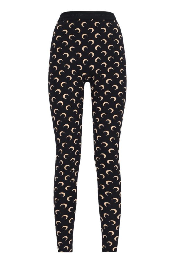 MARINE SERRE Moon Leggings - Black