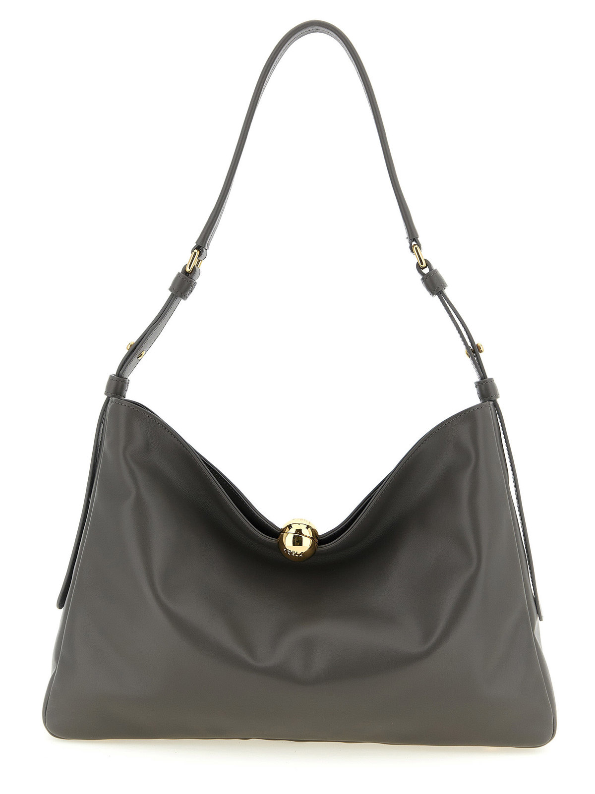 Furla Sfera Soft Large Shoulder Bag - Gray - Image 1 of 4