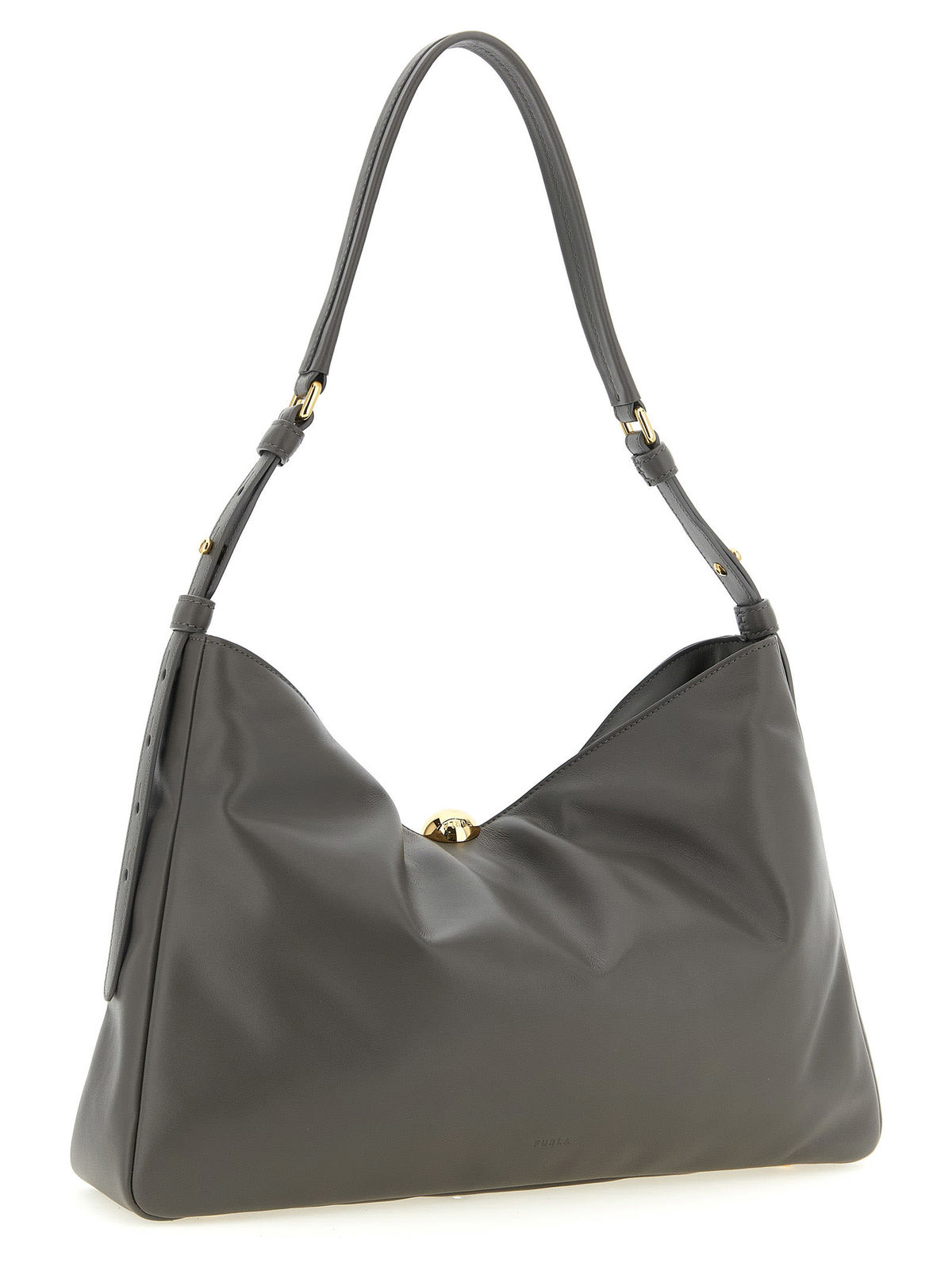 Furla Sfera Soft Large Shoulder Bag - Gray - Image 2 of 4