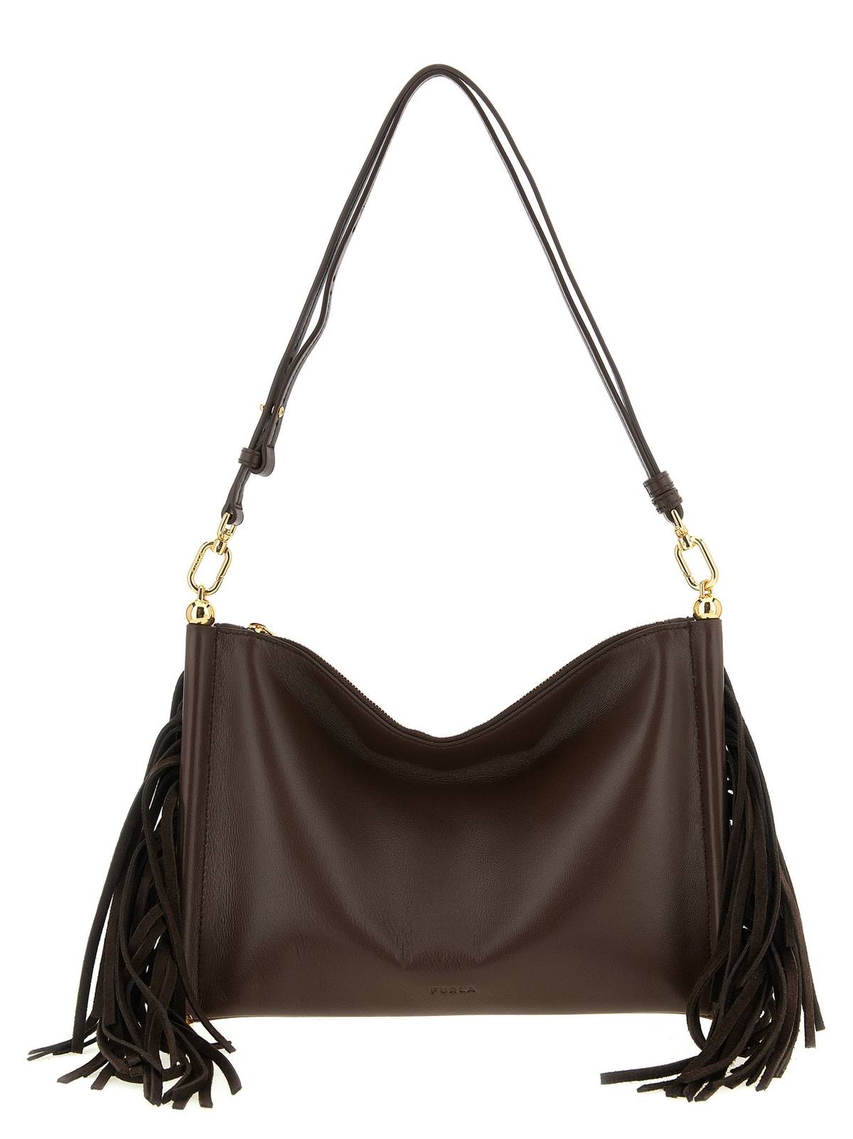 Furla Sfera Soft Mini Shoulder Bag - Brown - Image 1 of 4