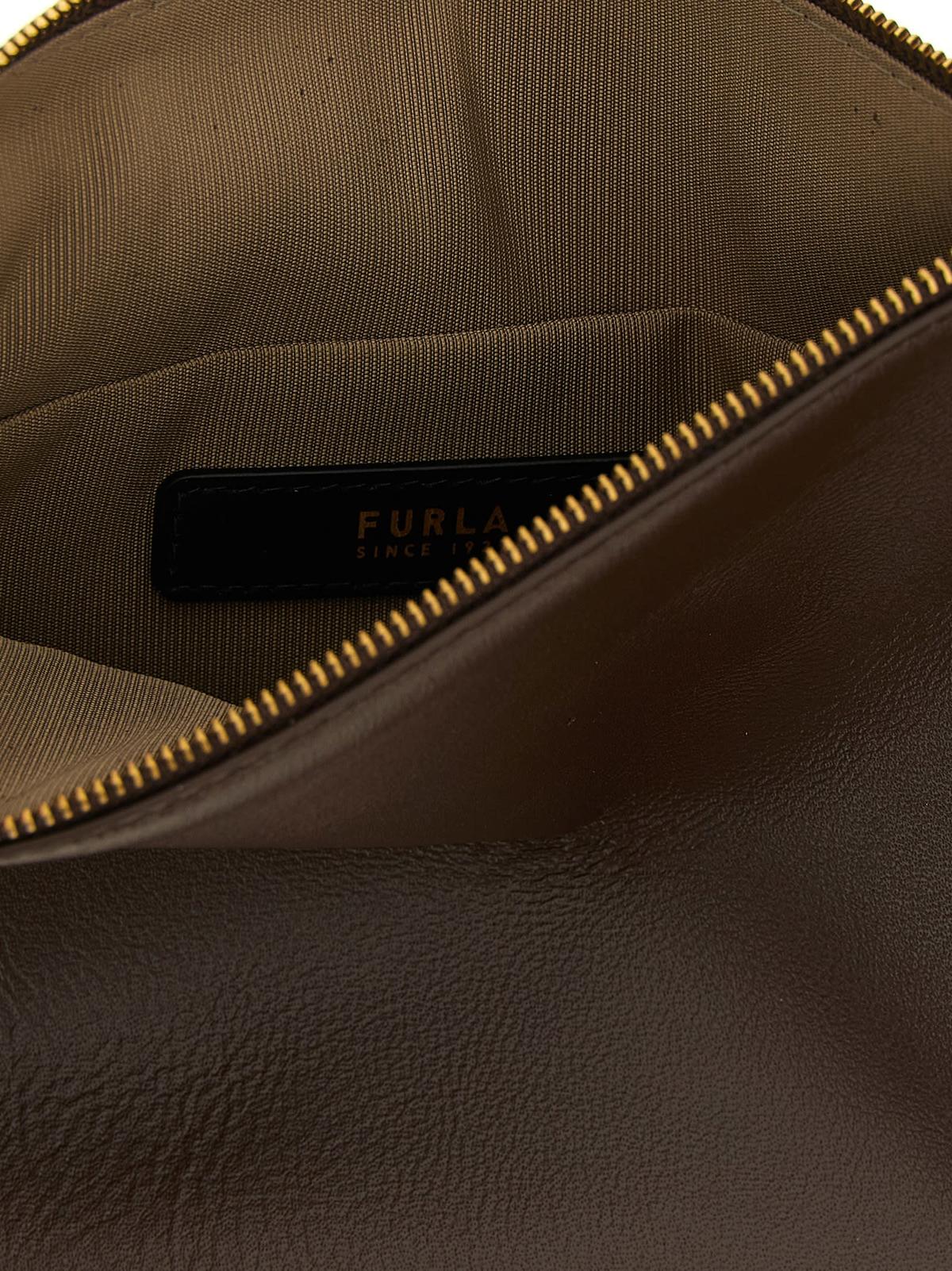 Furla Sfera Soft Mini Shoulder Bag - Brown - Image 4 of 4