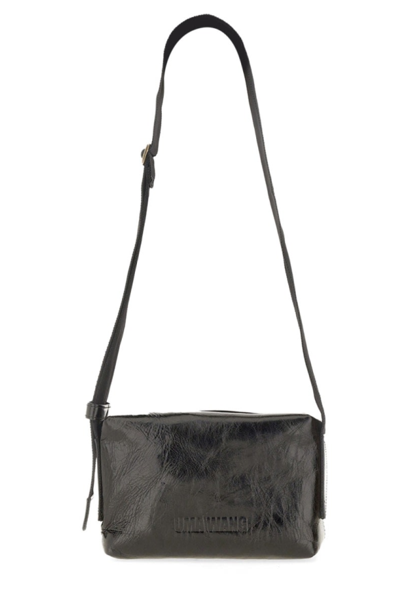 Uma Wang Leather Shoulder Bag - Black