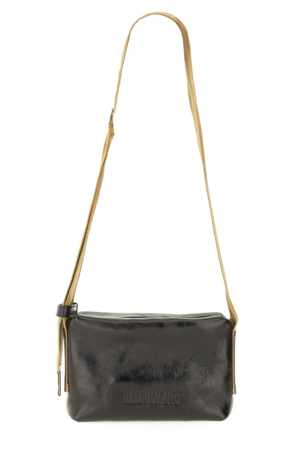 Uma Wang Leather Shoulder Bag - Black
