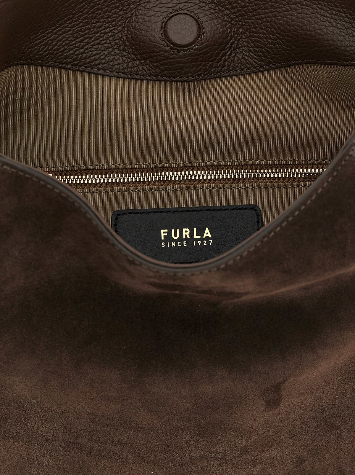 Furla Lara Medium Shoulder Bag - Brown - Image 4 of 4