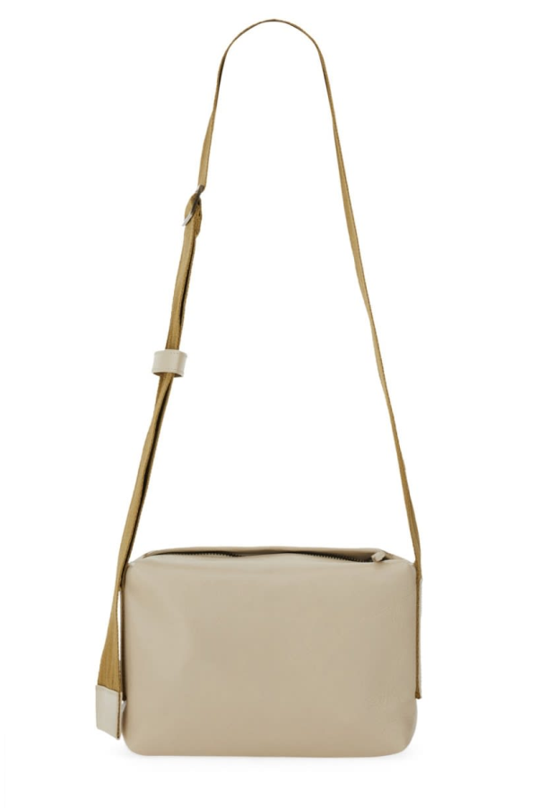 Uma Wang Leather Shoulder Bag - White