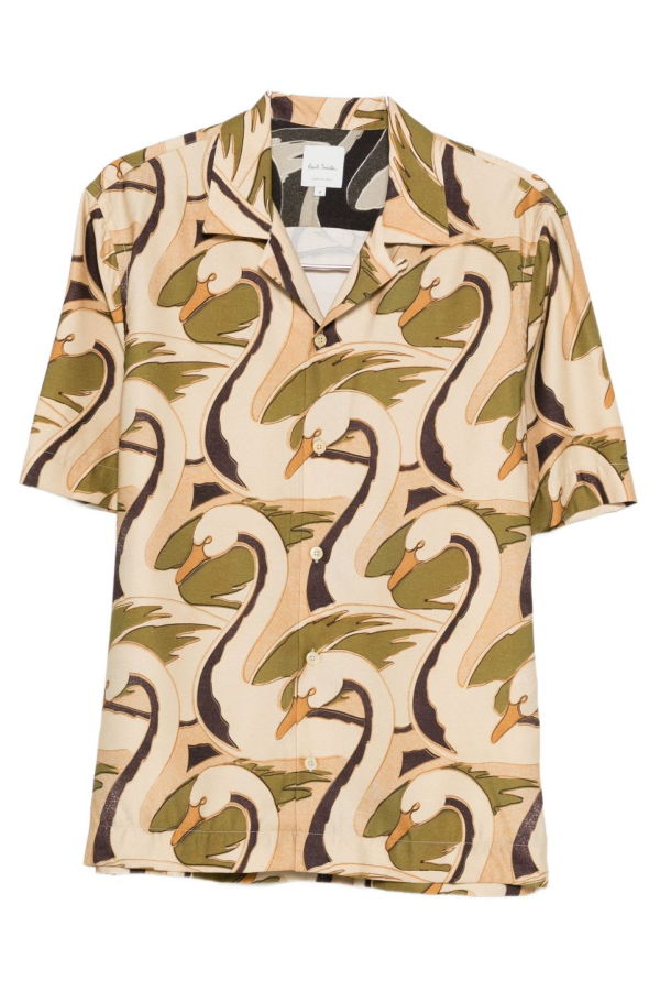 PAUL SMITH Printed Shirt - Yellow