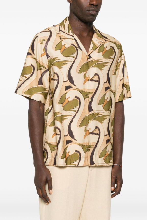 PAUL SMITH Printed Shirt - Yellow