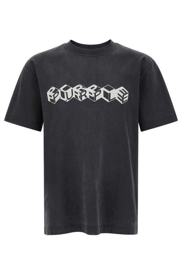 PURPLE Cube T-Shirt - Black