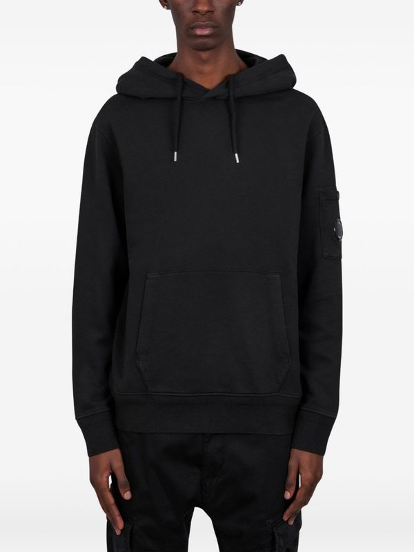 C.P. Company Cotton Hoodie - Black