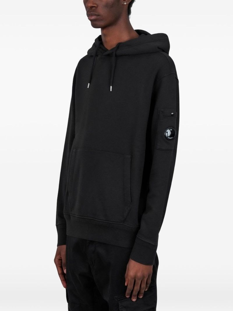 C.P. Company Cotton Hoodie - Black