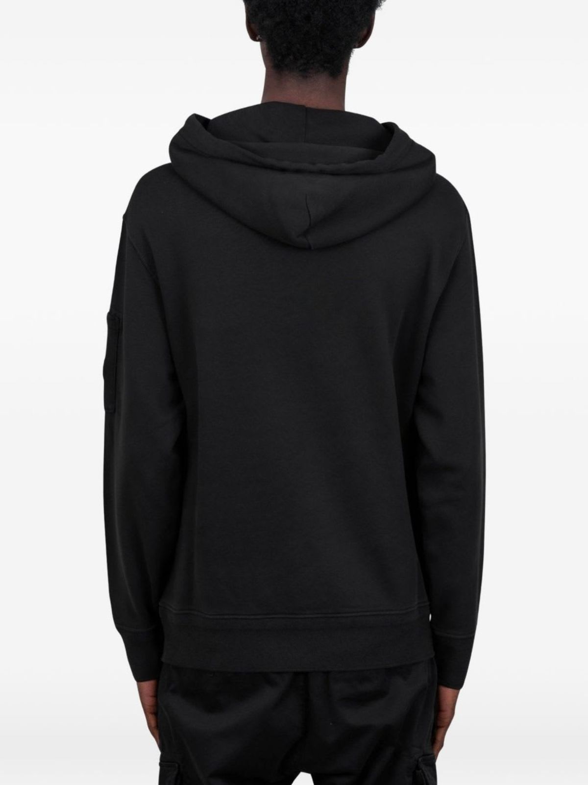 C.P. Company Cotton Hoodie - Black - Image 4 of 4