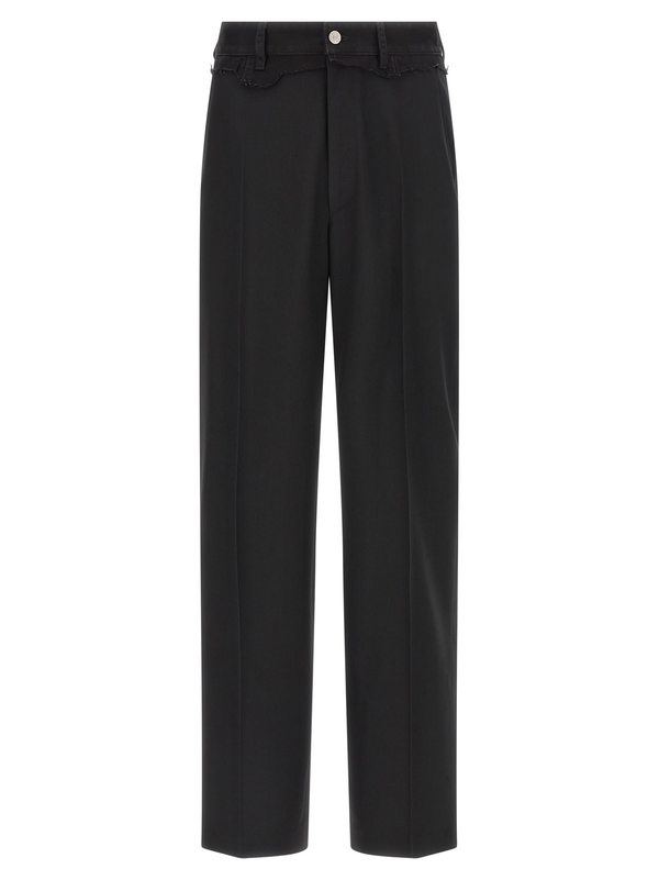 MM6 Maison Margiela Denim Insert Pants - Black