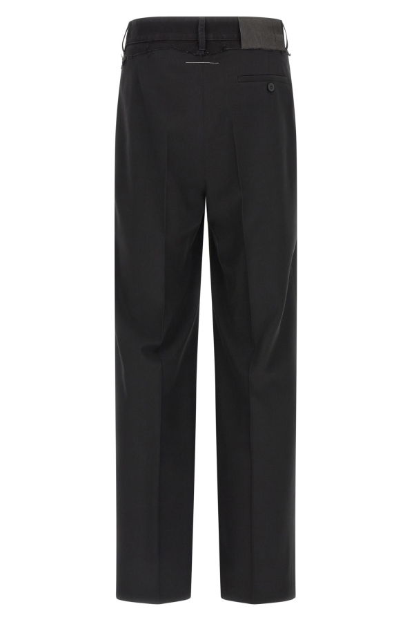 MM6 Maison Margiela Denim Insert Pants - Black