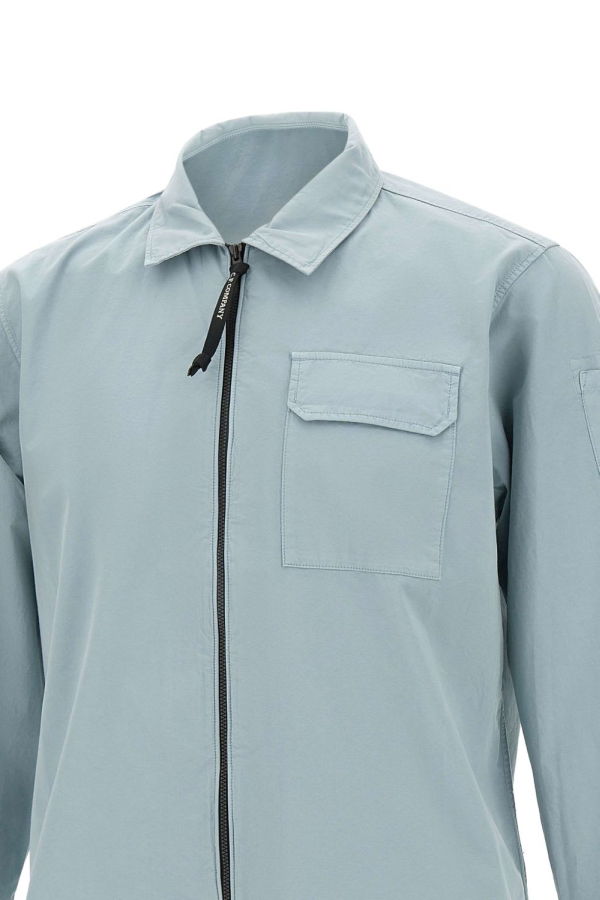 C.P. Company Organic Cotton Overshirt Jacket - Light Grey