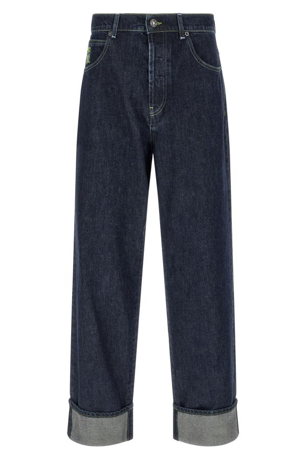 Marni Logo Embroidery Jeans - Blue