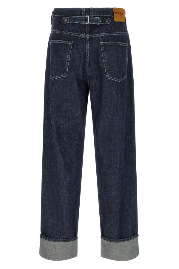 Marni Logo Embroidery Jeans - Blue