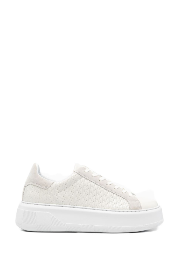 Woolrich Chunky Court Leather Sneakers - White