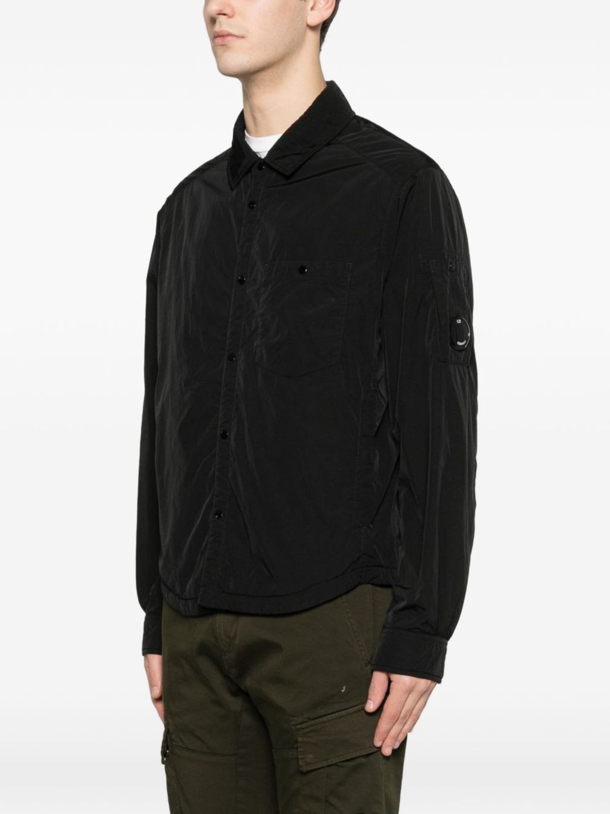 C.P. Company Chrome-r Nylon Overshirt Jacket - Black - Image 3 of 5