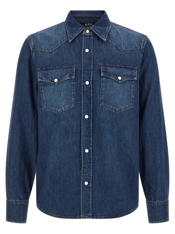 A.P.C. Western Shirt - Blue