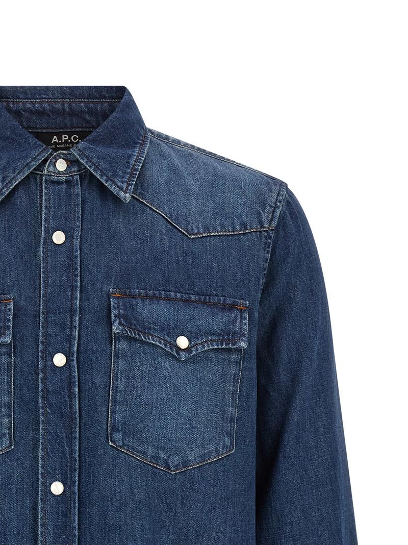 A.P.C. Western Shirt - Blue