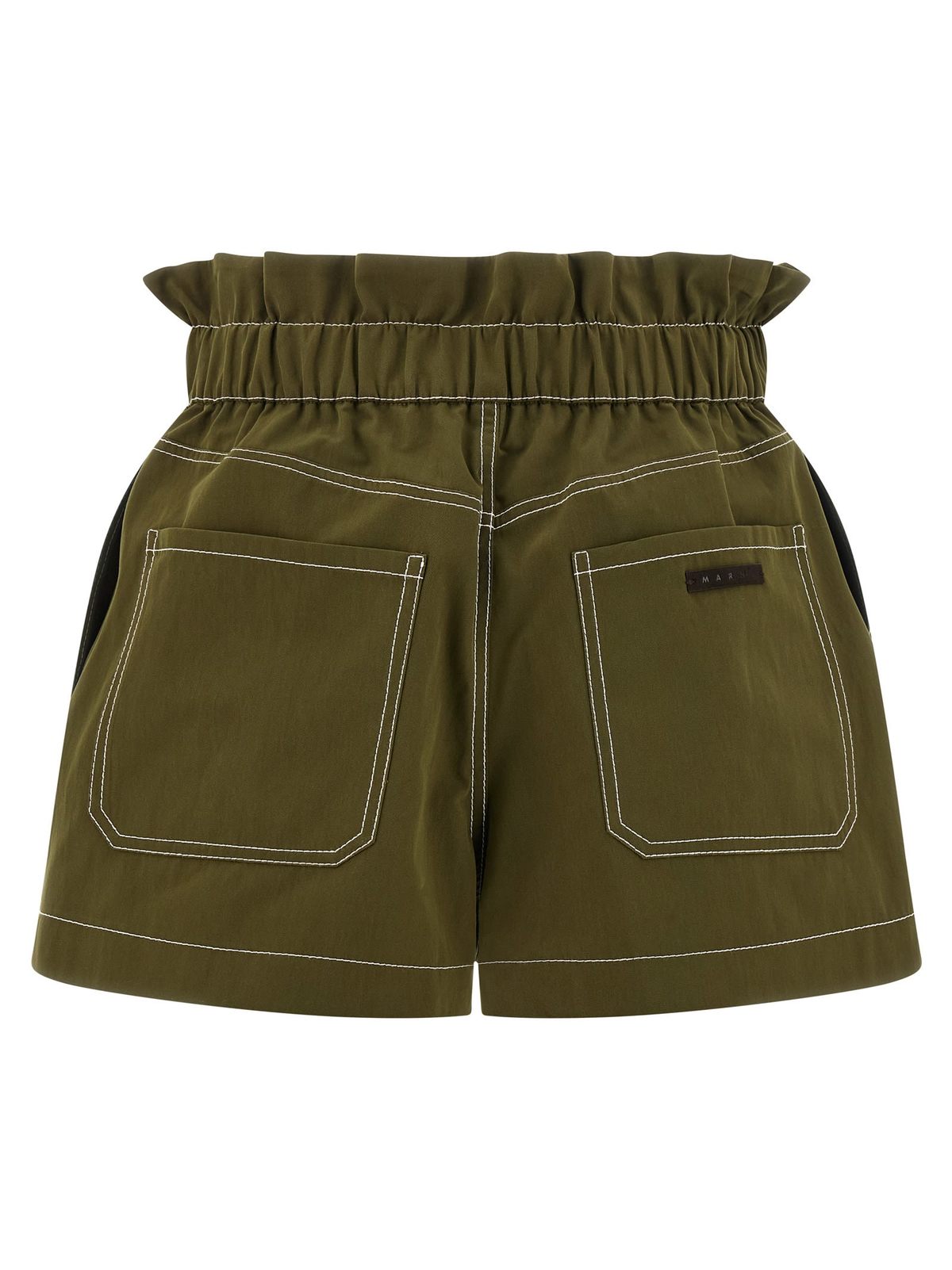 Marni Gabardine Shorts - Green - Image 2 of 4