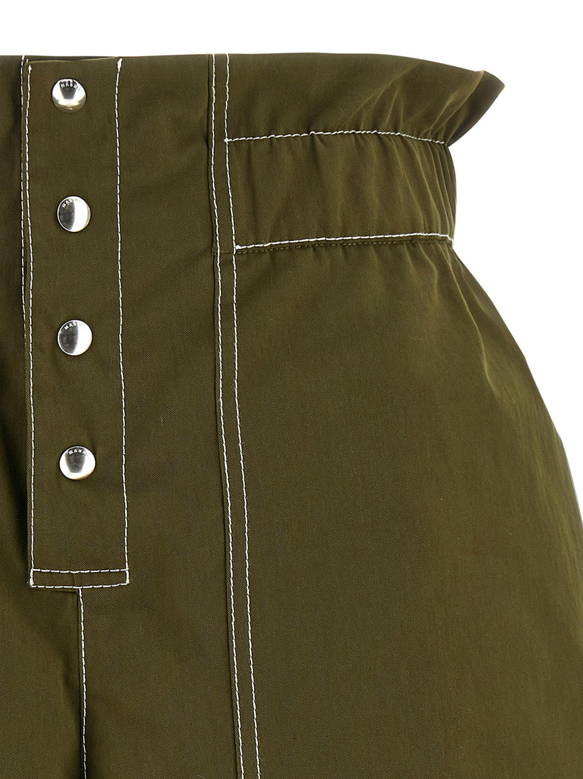 Marni Gabardine Shorts - Green - Image 3 of 4